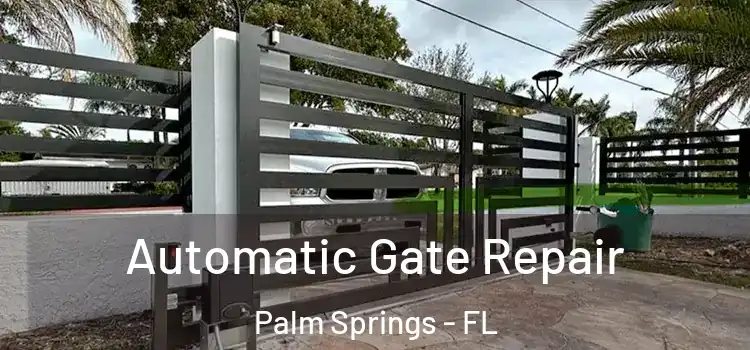 Automatic Gate Repair Palm Springs - FL