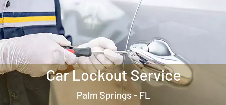 Car Lockout Service Palm Springs - FL
