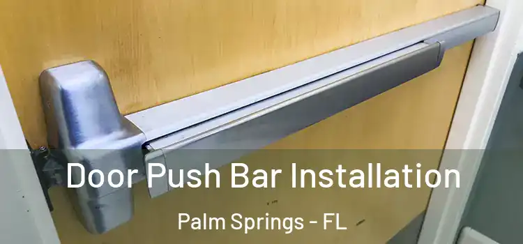 Door Push Bar Installation Palm Springs - FL
