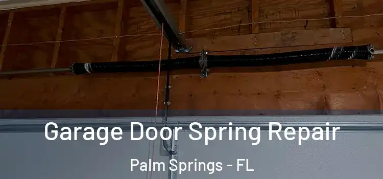  Garage Door Spring Repair Palm Springs - FL