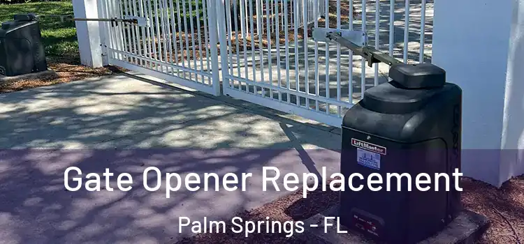 Gate Opener Replacement Palm Springs - FL